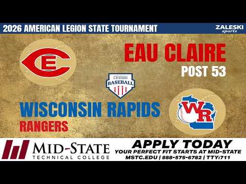 Wisconsin Rapids Rangers vs Eau Claire Post 53