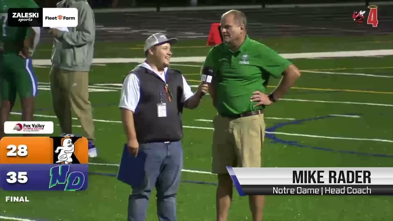 Kaukauna Galloping Ghosts at Notre Dame Tritons