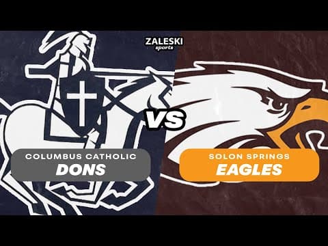 Solon Springs vs Columbus Catholic