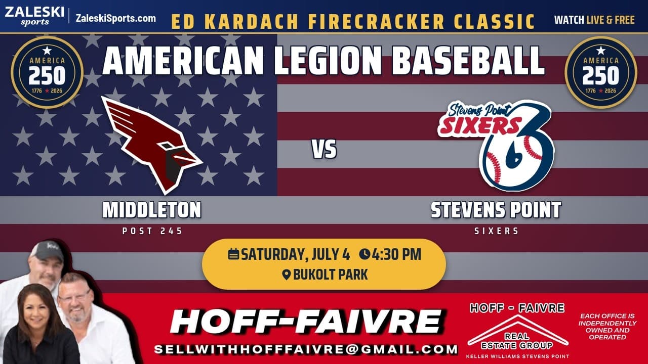Middleton Post 245 Cardinals vs Stevens Point Sixers