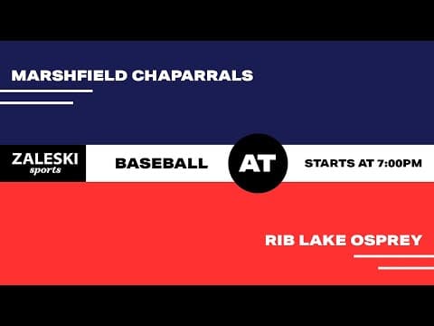 Marshfield Chaparrals vs Rib Lake Osprey