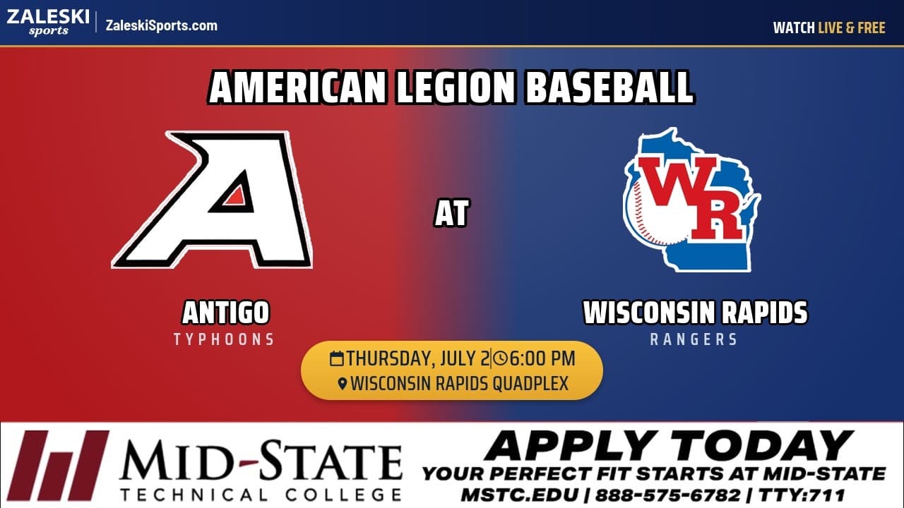 Antigo Typhoon at Wisconsin Rapids Rangers