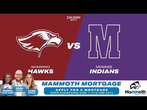 Mosinee vs Shawano